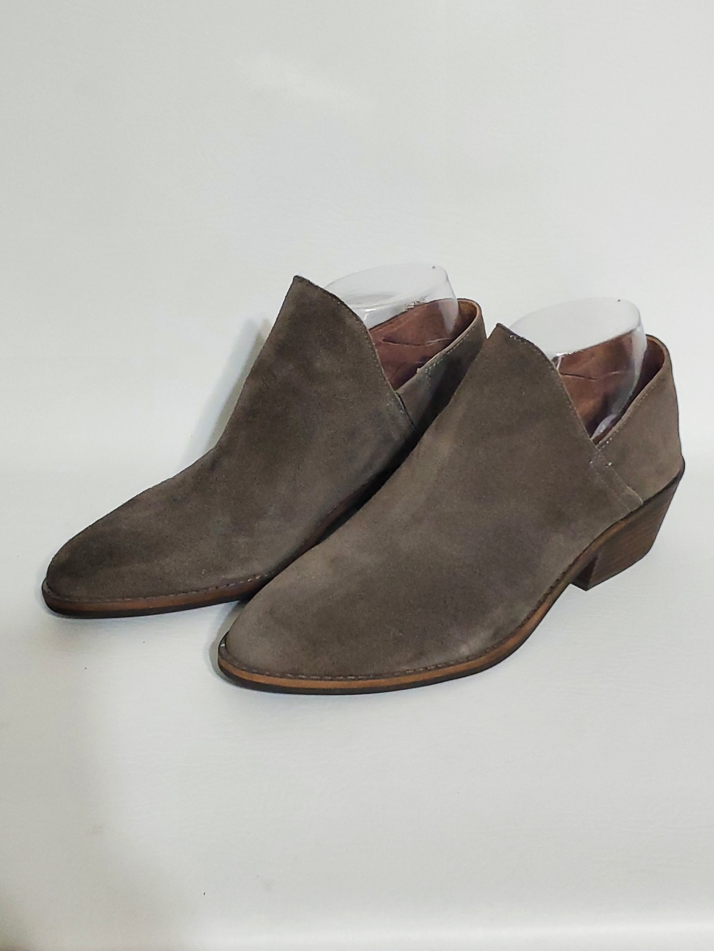 Lucky Brand Women's Gray Suede Ankle Booties Size 9